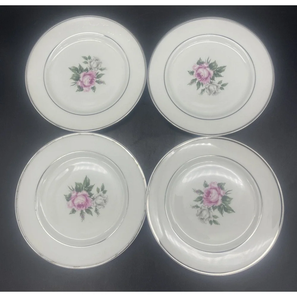 VTG‎ Royal Jackson MARGARET ROSE  Bread & Butter Plates 6